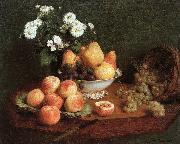 Henri Fantin-Latour Flowers and Fruit on a Table oil painting picture wholesale